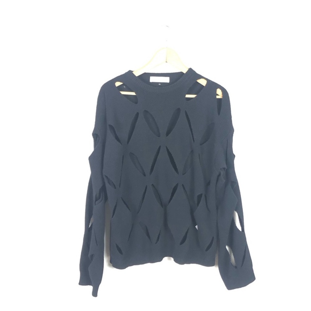 Valentino Sweater Wool Cut Out Knit Pullover Jumper - Picture 3 of 13